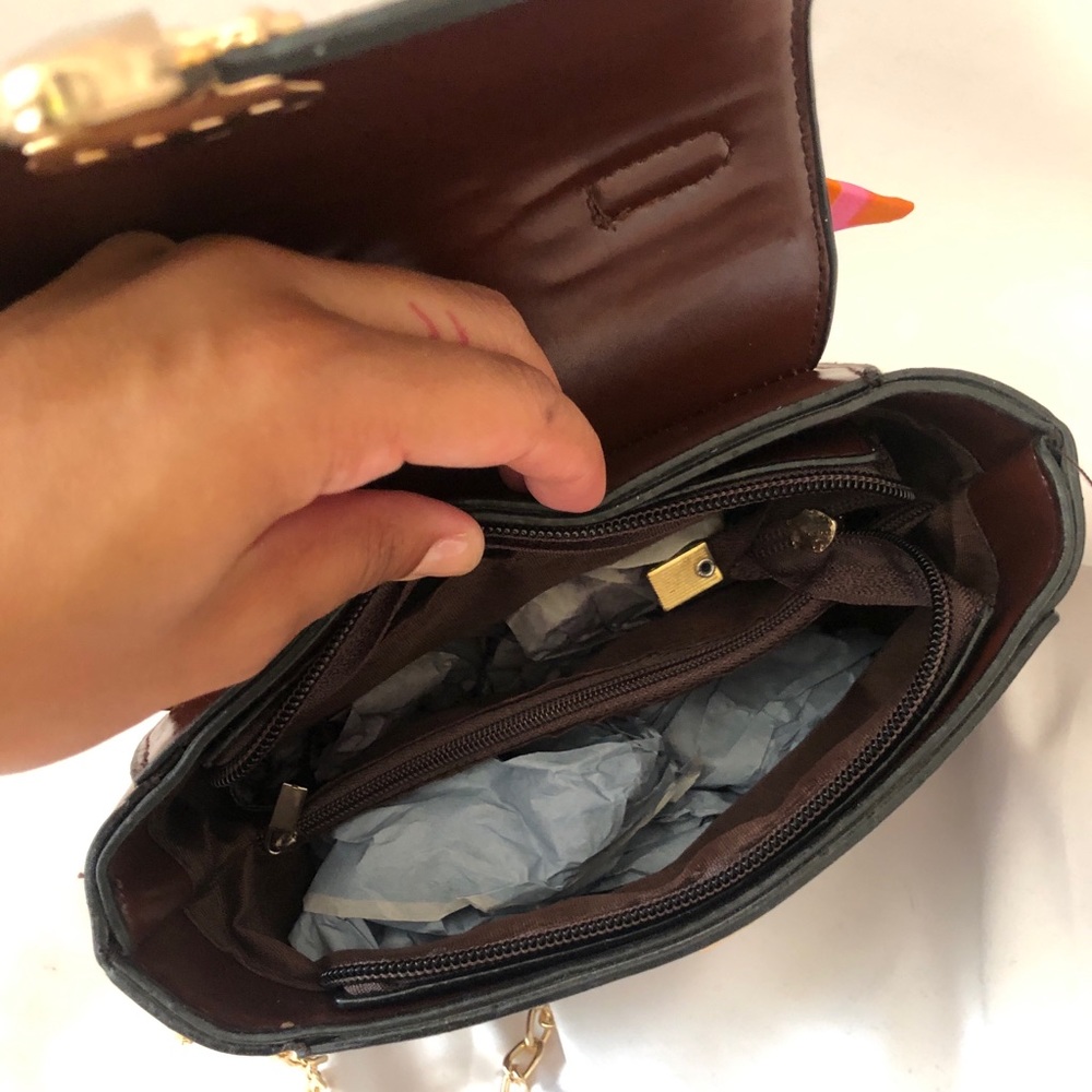 Maroon Scarf Crossbody - Picture 6 of 6